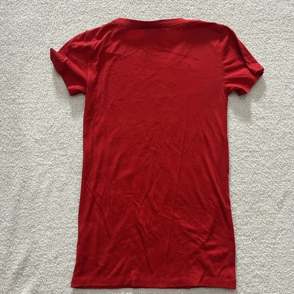 Louisville Cardinals Victoria's Secret Pink Glitter T Shirt XS U Of L‎ Red Black